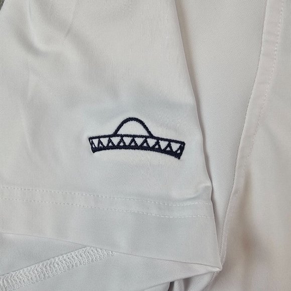 FootJoy Golf Polo Men's Large White CPG Monogram Embroidered Sombrero on Sleeve‎ - Picture 6 of 9